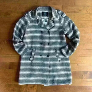 Scotch & Soda | Striped woven pea coat jacket size 2